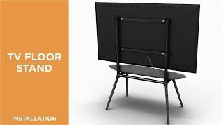 How to Install Easel Studio TV Floor Stand -FS21-46F-01