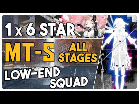MT-S-1 to 5 + Challenge Mode | Low End Squad |【Arknights - アークナイツ】