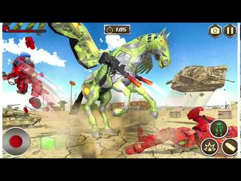 "Multi Transforming Army Horse Robot Games"