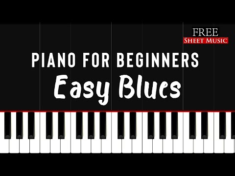 Easy Blues | Piano Tutorial for Beginners + FREE SHEET MUSIC