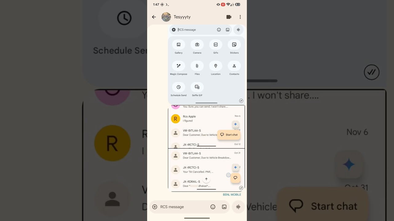Early preview: Google Messages new file-save behavior - YouTube