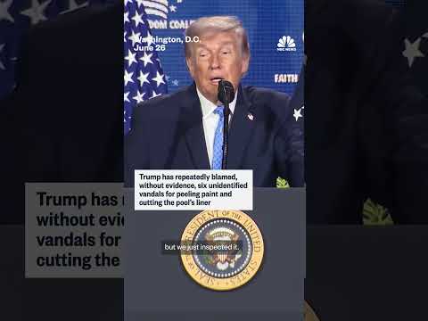 Trump now says the Reflecting Pool will be repaired after July 4