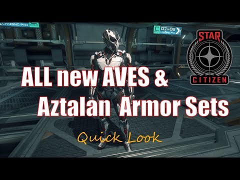 Aves Talon / Shrike & Aztalan armor sets ingame look