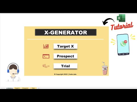 Sales Lead Generation Visual Excel Template | For BDR SDR & LDR Teams | Full Walkthrough Video