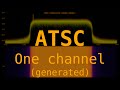 ATSC RF spectrum waterfall - one channel, generated
