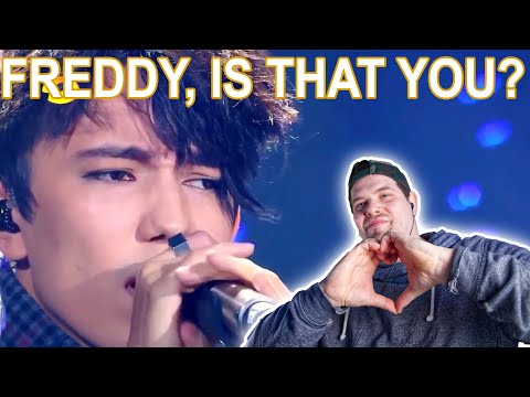 DIMASH - THE SCHOW MUST GO ON REACTION (BETTER THAN THE ORIGINAL?) | DAV KAY REACTS