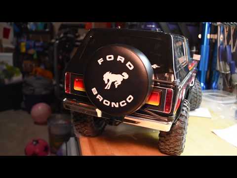 Traxxas TRX4 Bronco Spare Tire and Push Bar Install!