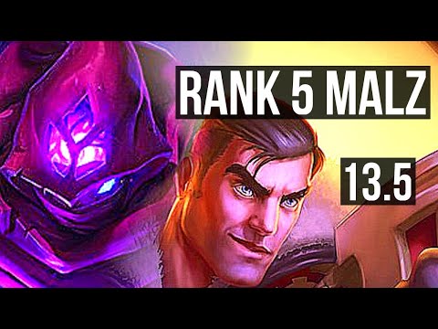 MALZAHAR vs JAYCE (MID) | Rank 5 Malz, 2/2/8 | KR Master | 13.5