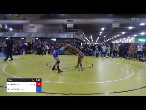 58 Kg Round 2 - Dante Lewis, Lewis Academy Wrestling Vs Serge Urakhchin, Chicago Wrestling Club 2d