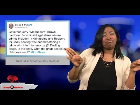 Trump lashes out at California governor (ASL - 3.31.18)