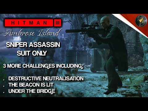HITMAN 3 | Ambrose Island | Sniper Assassin Suit Only | Challenge | Walkthrough
