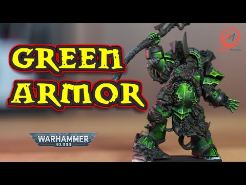 How to Paint Vibrant Green Armor | Warhammer Death Guard