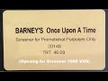 Barney S Once Upon A Time Opening For Screener 1996 VHS