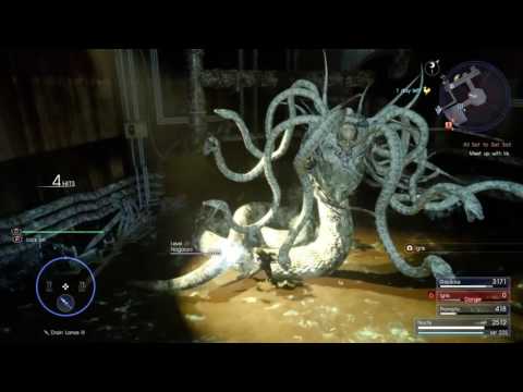 FINAL FANTASY XV (Sewer Boss Battle: Eidolon Summon Ramuh)