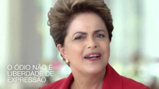 Mensagem da presidenta Dilma contra o preconceito e a intolerância