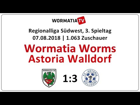 Zusammenfassung Wormatia - Astoria Walldorf 1:3 (07.08.2018)