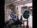 Dead bench press with close grip 160kg 6 reps and 185kg 1 reps