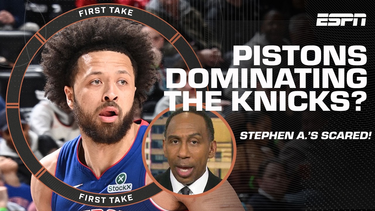 Stephen A. gets EMOTIONAL over his New York Knicks facing the 'SCARY' Detroit Pistons 😭 | First Take