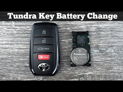 How To Replace TOYOTA TUNDRA Remote Key Fob Battery 2022 - 2024 DIY Change Replacement Key Batteries