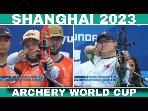 Mexico v Netherlands ||  compound men team gold || Shanghai 2023 ||Archery World Cup