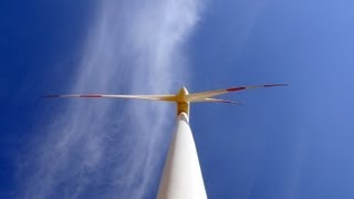 preview picture of video 'Wind turbine, wind energy, Vestas, Lower Austria, Austria, Europe'