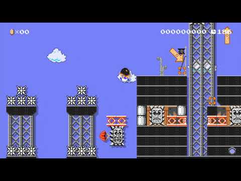 Hop a Thwomp by Bird dude 🍄 Super Mario Maker 2 #aih 😶 No Commentary