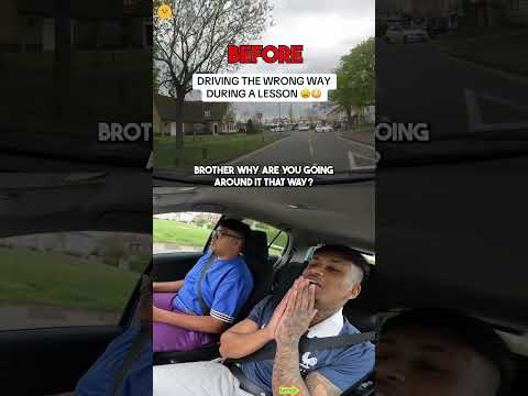 DANGEROUS MISTAKE DURING DRIVING LESSON #foryou #funny#drive #divertente