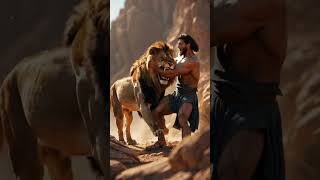 Samson kills a Lion with His Bare hands