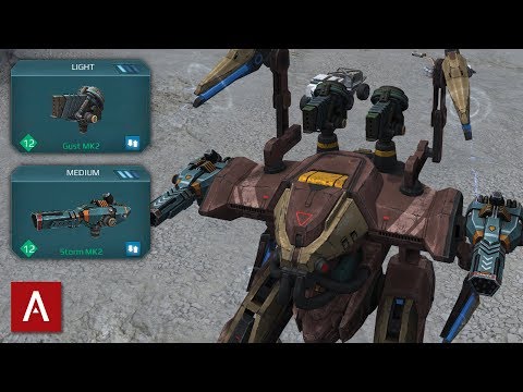 NEW ARES ROBOT - THE ULTIMATE GLASS CANNON / Ares Storm Gust MK2 Gameplay / War Robots [WR]