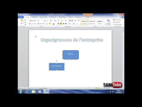 comment construire un organigramme sur word