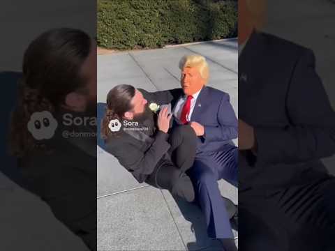 Donald Trump gets attacked by psycho. Instant Karma MAGA Episode. Trouble for Trump in the Ai-World.