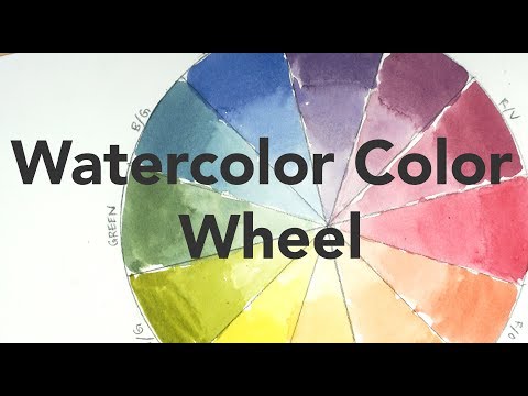 Color mixing lesson for beginners - the Watercolor Color Wheel