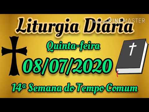 Liturgia Diária - Quinta-feira - 08/07/2020 - 14ª Semana do Tempo Comum - com reflexão