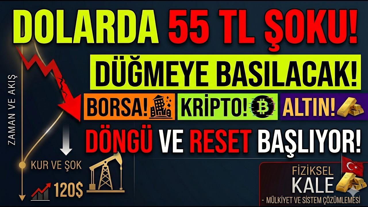 🚨 Dolar 55 TL Şoku! Ekonomi RESETLENİYOR mu? (Borsa, Kripto, Altın)