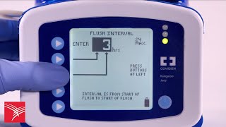 Using the Intermittent Mode feature of the Kangaroo™ Joey Enteral Feeding Pump -feeding and flushing