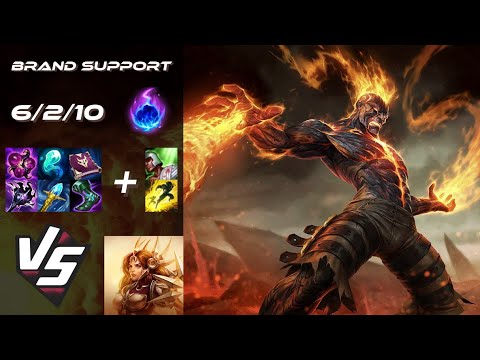 SUPPORT Brand vs Leona - NA Grandmaster Patch 14.22
