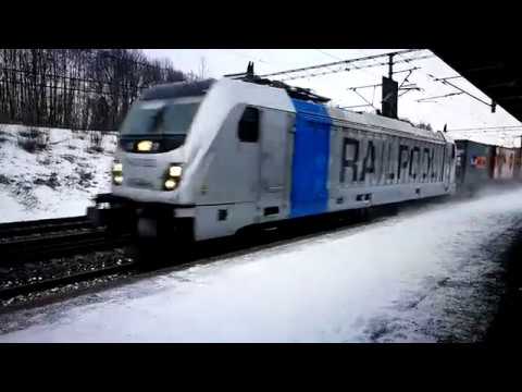 Railpool Freight train at Leirsund 2 / Norwegian trains