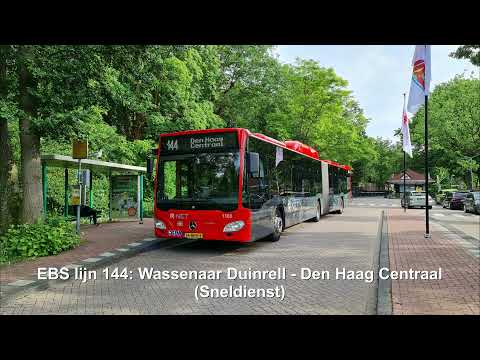 EBS lijn 144: Wassenaar Duinrell - Den Haag Centraal (Sneldienst) | 2021 | 4K
