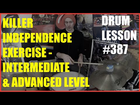 Killer Independence Exercise -Intermediate & Advanced Levels - Drum Lesson #387