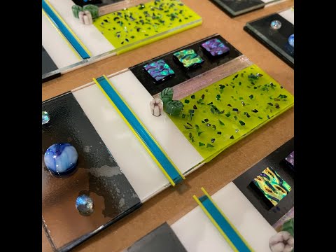 New Kiln & Making Fused Glass Test Tiles