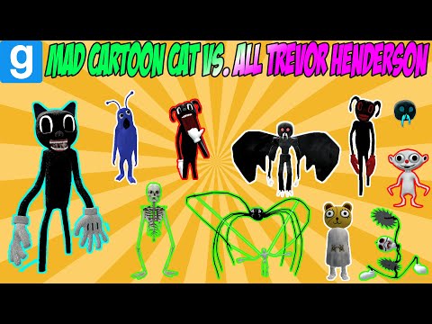 MAD  CARTOON CAT vs. ALL TREVOR HENDERSON?! - Garry's Mod Sandbox