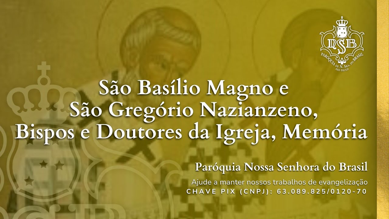 Missa ao vivo (Quinta 02/01/2025) às 8h online – Nossa Senhora do Brasil