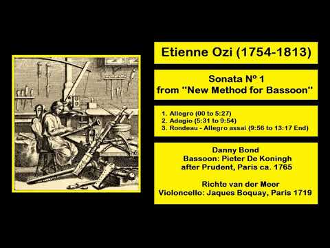 Etienne Ozi (1754-1813) - Sonata Nº 1 from ''New Method for Bassoon''
