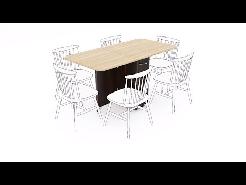Abba 6 Seater Folding Dining Table