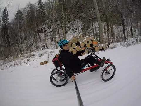 eBike Vierrad: Mit dem ZOX 4 im Winter in der Nähe von Schloss Neuschwanstein
