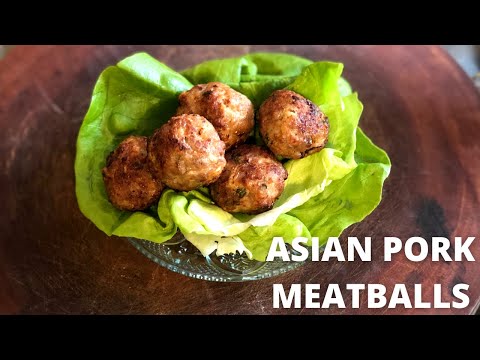 Asian Pork Meatballs | Air Fryer Pork Meatballs