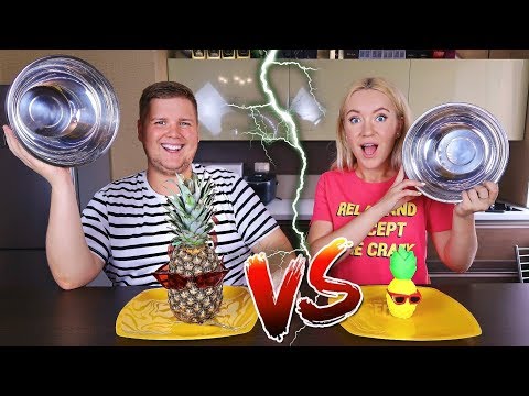 Обычная ЕДА против СКВИШИ ЧЕЛЛЕНДЖ / REAL FOOD vs Squishy Toy CHALLENGE Обычное против надувного