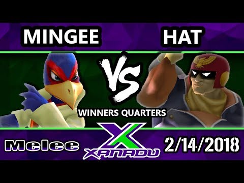 S@X 241 Melee - Mingee (Falco) Vs. Hat (Captain Falcon, Sheik) - SSBM Winners Quarters - Smash Melee