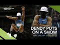 Huge final attempt from Dendy 🇺🇸 in the men's long jump | World Indoor Tour 2023