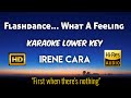 Irene Cara - Flashdance What A Feeling (Karaoke Lower Key Nada Rendah HD HQ)